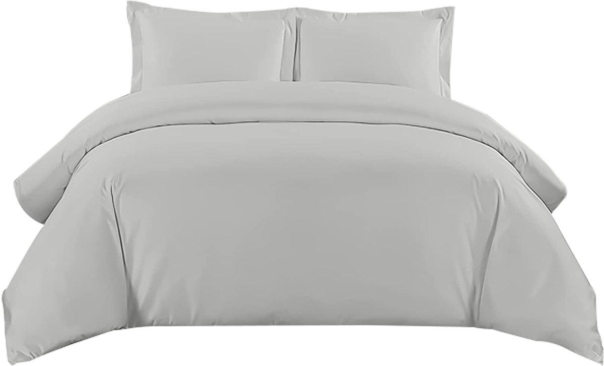 Dekbedovertrekset eenpersoons - geborsteld microfiber - hotelkwaliteit - comfortabel slapen - ShopVlot
