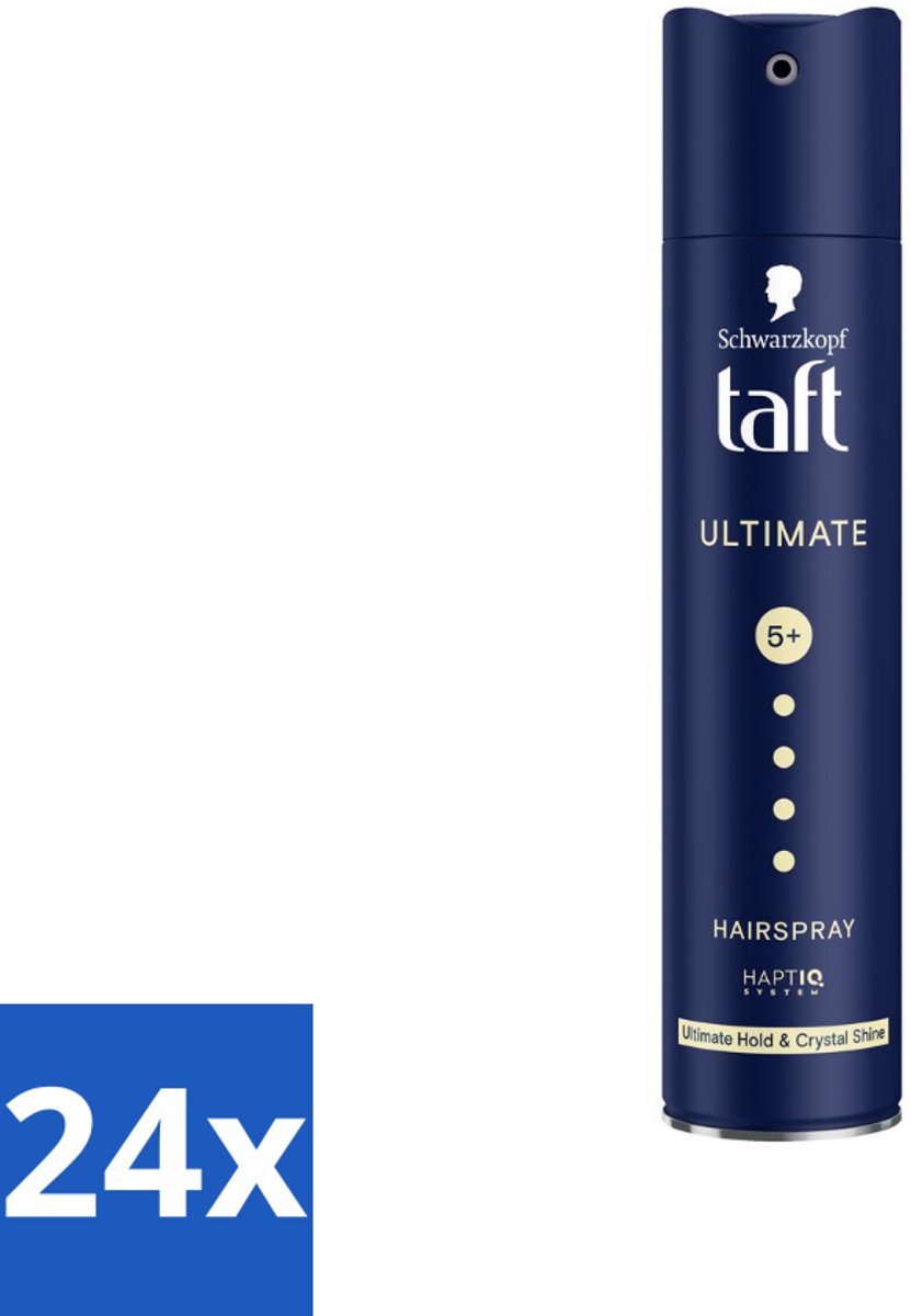 24 x Taft - Ultimate 5+ - Haarspray - Maximale stevigheid - 250 ml - Haarspray - Taft - Maximale Fixatie - Glans - Haarlak