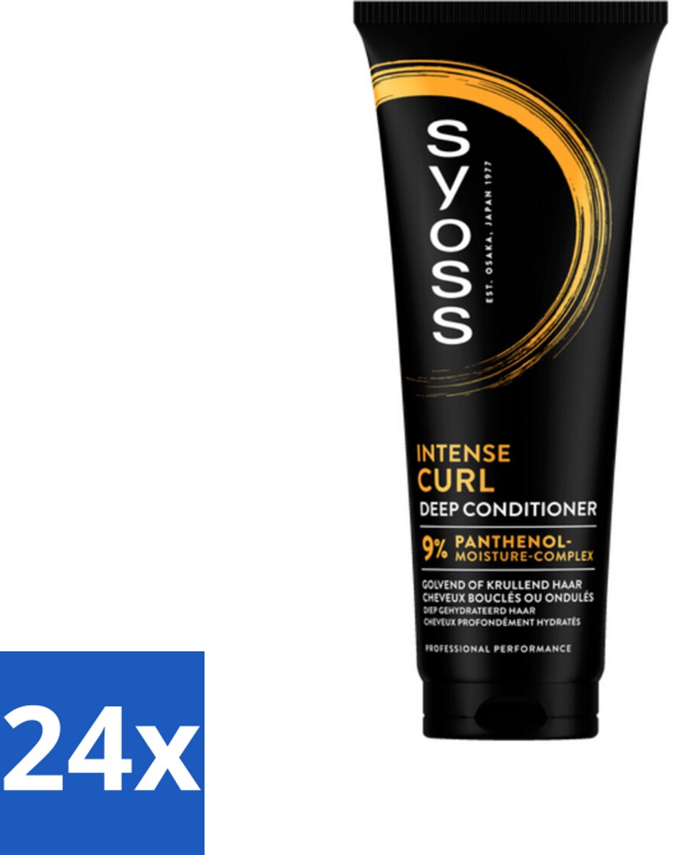 24 x Syoss - Curls - Conditioner - Elastische Krullen - 250 ml - Krullen Conditioner - Krullend Haar - Diepe Verzorging - Panthenol - Haarverzorging