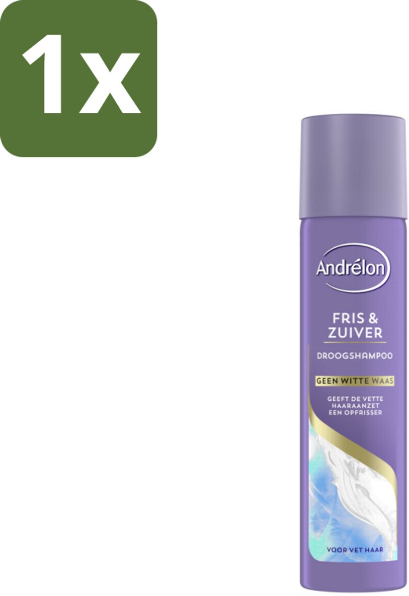 1 x Andrélon Special - Fris & Zuiver - Droogshampoo - 245 ml - Droogshampoo - Fris Haar - Vet Haar - Haarkleur - Haartype