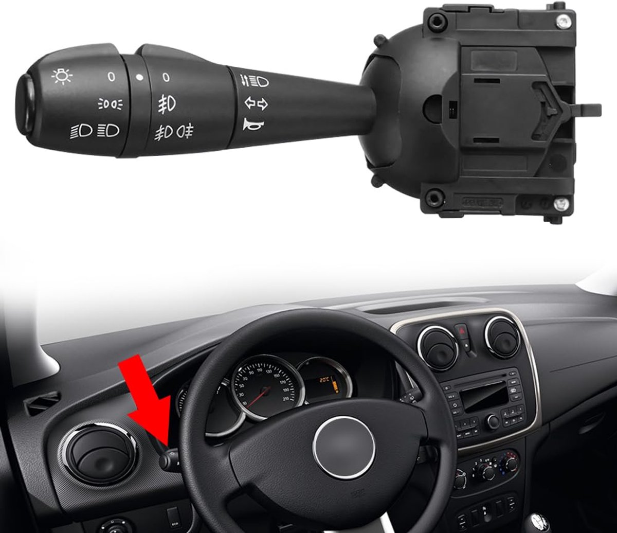 Stuurhendel Schakelaar Indicator - Compatibel met Dacia Logan Lodgy Sandero Clio - Eenvoudige installatie - ShopVlot