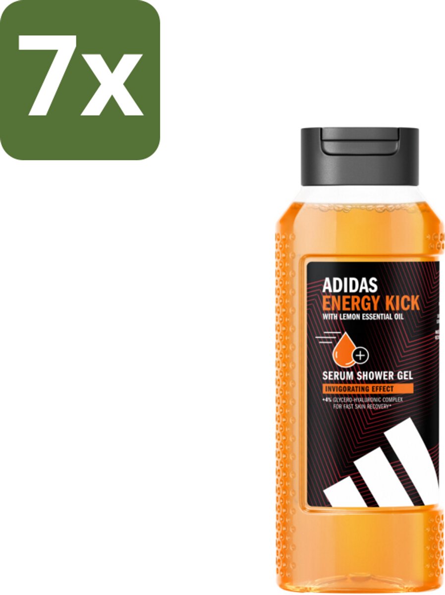 Adidas – Douchegel – Active Skin & Mind Energy Kick – 250 ml - Bulkverpakking - 7 stuks