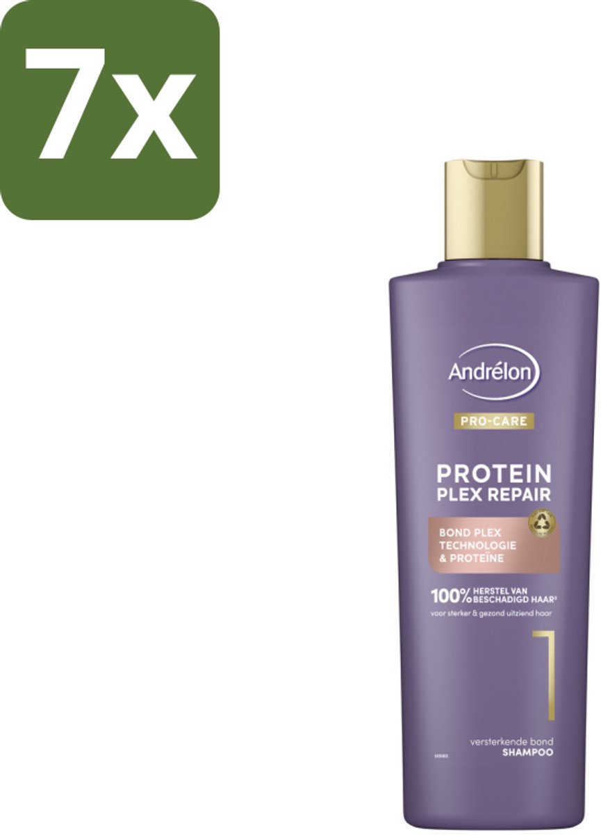 Andrélon – Shampoo – Pro Care Protein Plex Repair – 250 ml - Bulkverpakking - 7 stuks