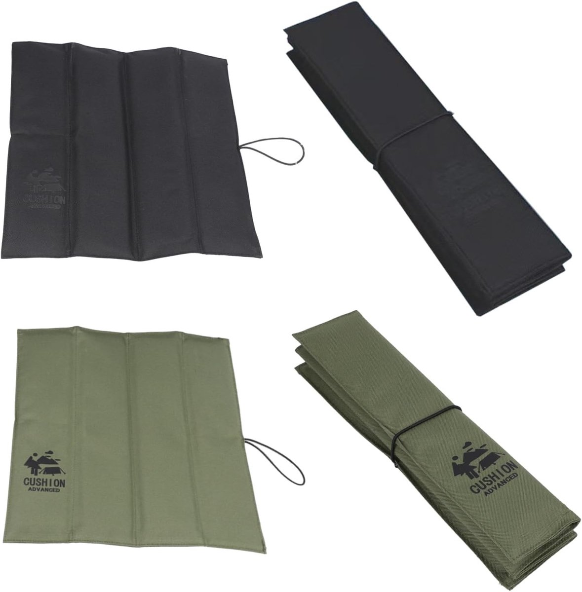 Zitkussen voor Achterbank - Zwart - 31 x 32 cm - Waterdicht Opvouwbaar Campingmatje - Voor Buitenshuis en Picknicks