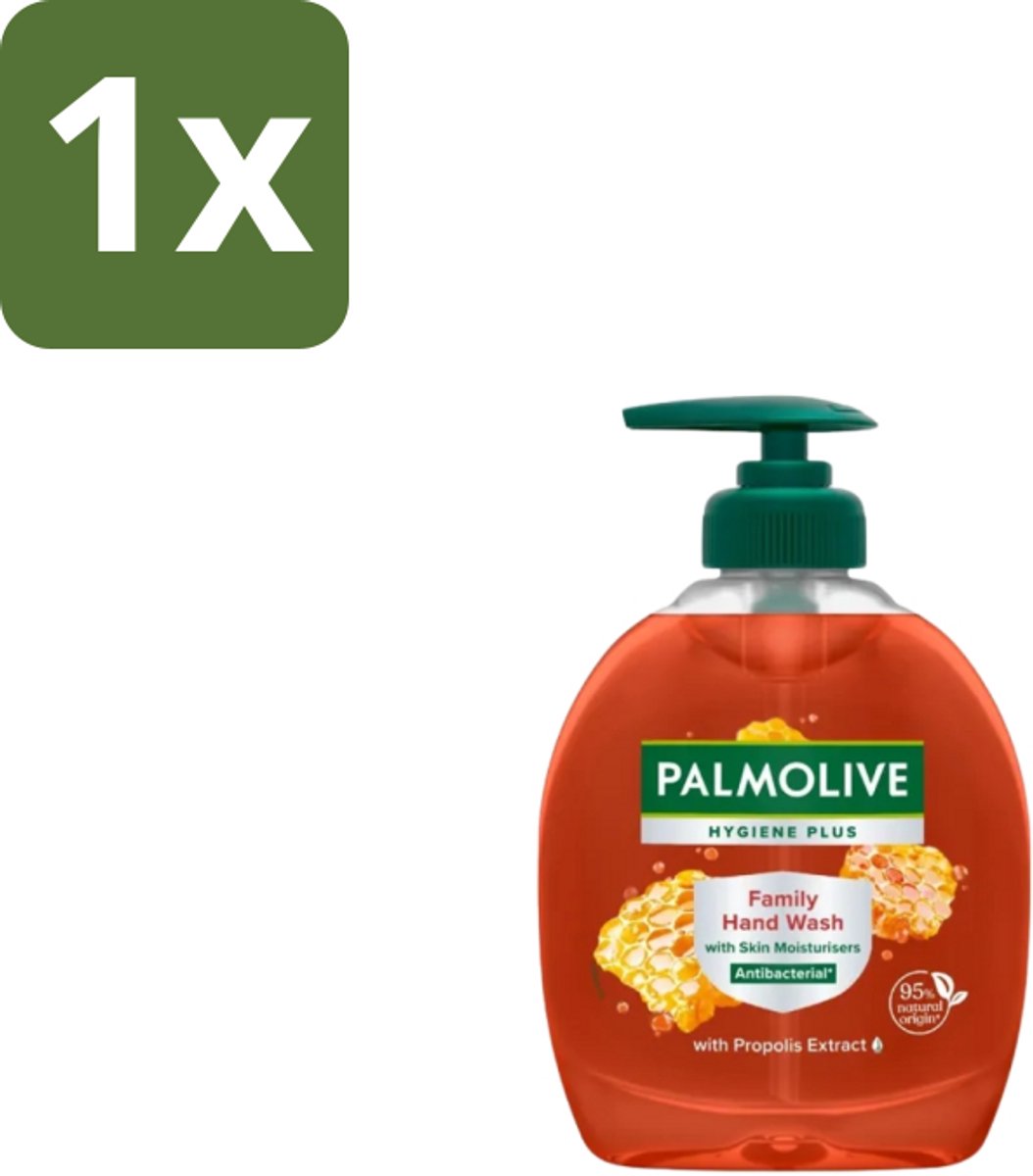 1 x Palmolive - Hygiëne Plus Family - Handzeep Met Pomp - Voor het Hele Gezin - 300 ml - Handzeep Met Pomp - Hygiëne Plus Family - Handwas - Gezin - Kind