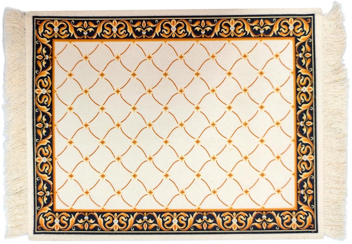 Muismat mini tapijt 28 x 18 cm - Oosters patroon - creatief design - perfect voor je bureau - ShopVlot