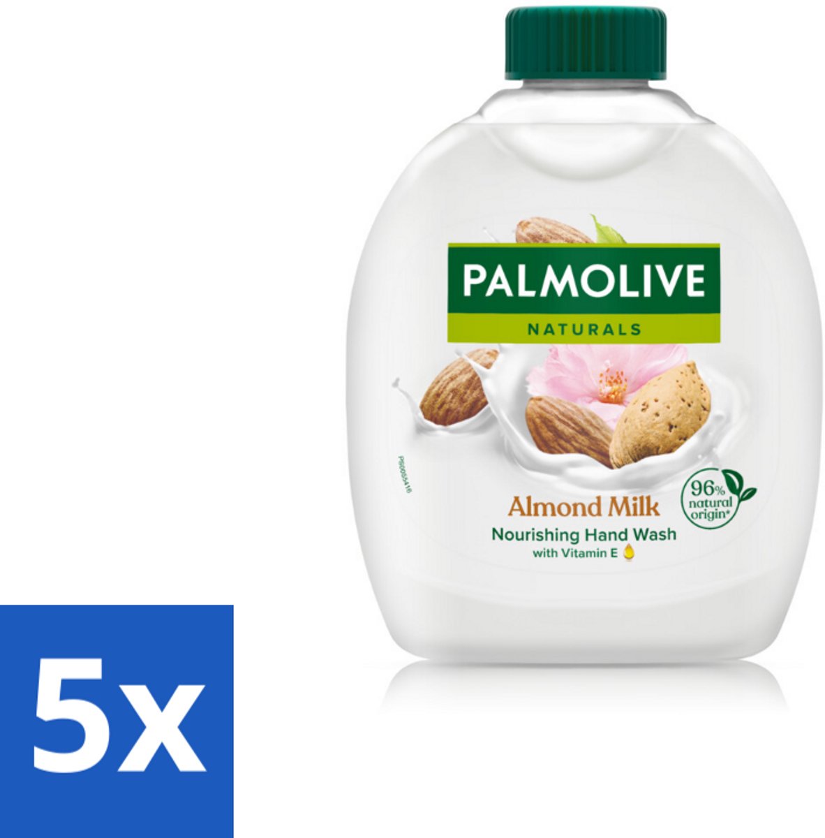 5 x Palmolive - Amandelmelk - Handzeep Navulling - Zacht & Hydraterend - 300 ml - Handzeep Navulling - Melk En Amande - Natuurlijke Handzeep - Handen Verzorgen - Hydraterende Handzeep