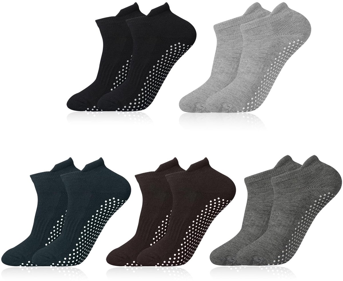 yogasokken dames S - antislip met riem - voor yoga en pilates - 4 paar - ShopVlot