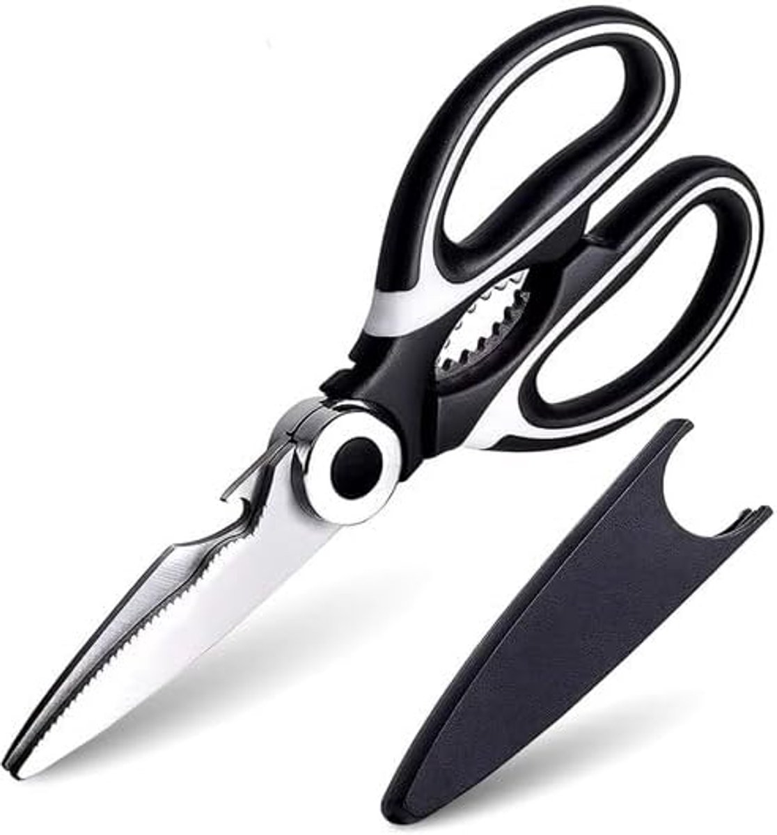 Multifunctional Kitchen Scissors Dishwasher Safe - Chicken and Game Scissors - Household Scissors - Stainless Steel - ShopVlot