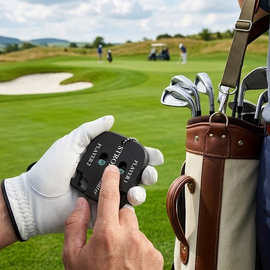 Golf Score Teller Zwart – Slagenteller voor 2 Spelers – Draagbare Golf Score Indicator – 2 Cijferige Golf Score Teller – Golf Trainingsmateriaal – Set van 2 Stuks van GOLF — afbeelding 2