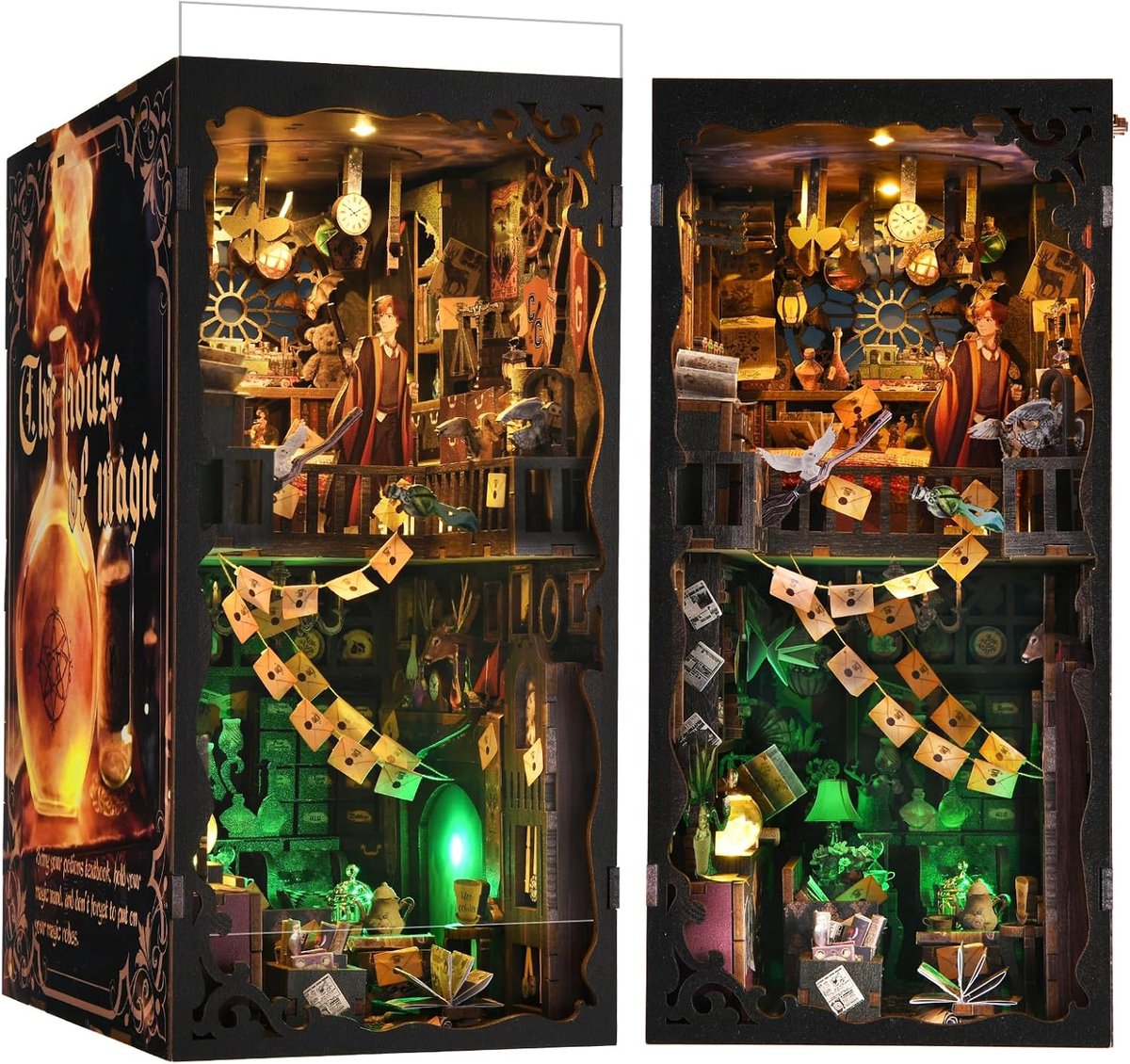 Book Nook Kit - Miniatuurhuis voor Volwassenen - 3D Puzzel - Creëer een Betoverend Verhaal - ShopVlot