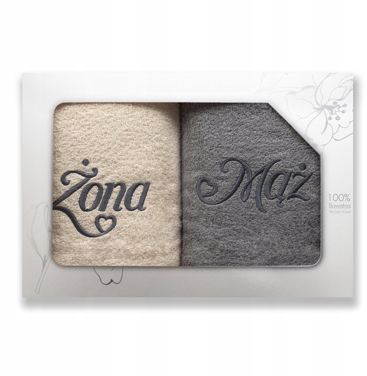 2x Katoenen Badhanddoeken Set 50x100cm Carol - Perfect Cadeau