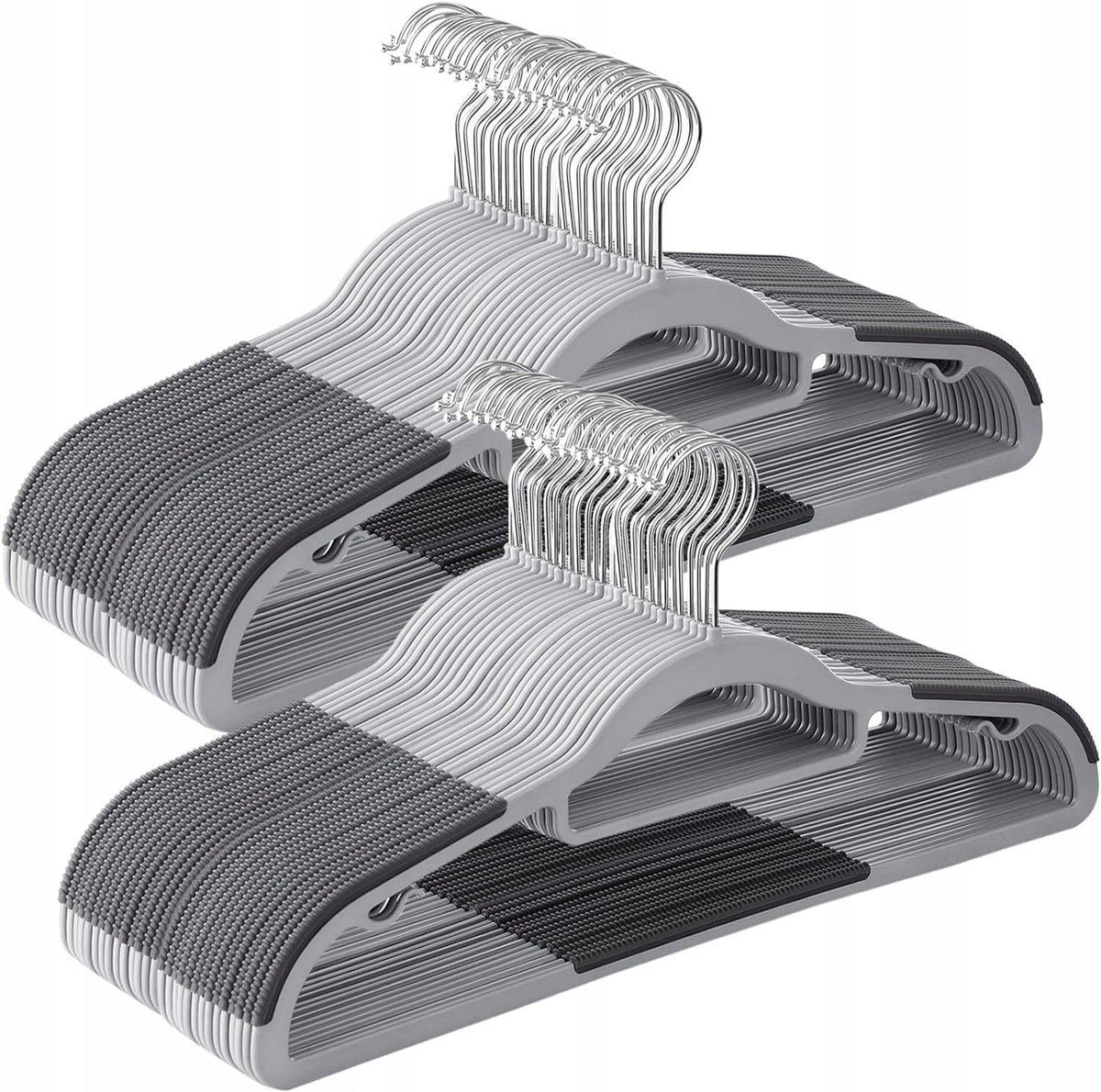 Set van 50 Antislip Kledinghangers - 360° Draaibare Haak