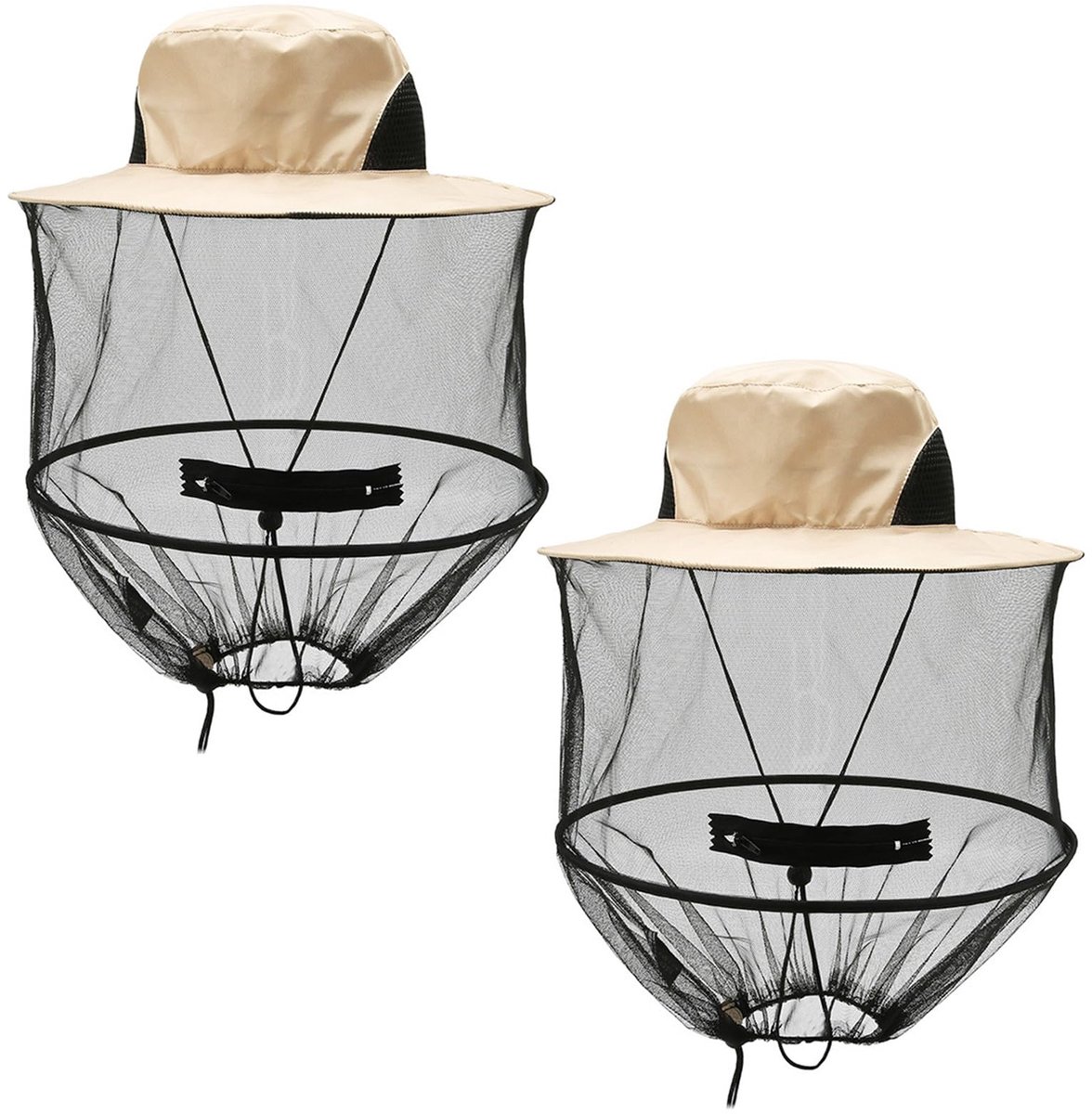MsTeco Imkerhoed met sluier, muggennet, hoofdbescherming, muggennet, voor outdoor, wandelen, kamperen, tuinieren - ShopVlot