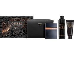 GUESS GIFTSET SEDUCTIVE NOIR FOR MEN 100ML EDT-100ML SG- 15ML TS + POUCH