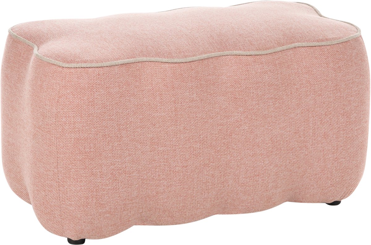 JUNO - Gestoffeerd bankje - Roze - Polyester