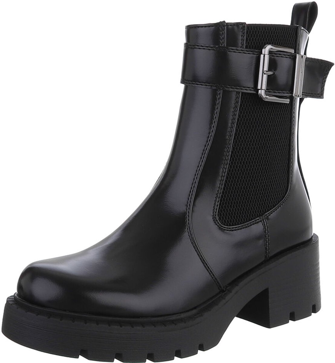 Enkellaars - Gespdetail en profielzool - Dames Mt:36