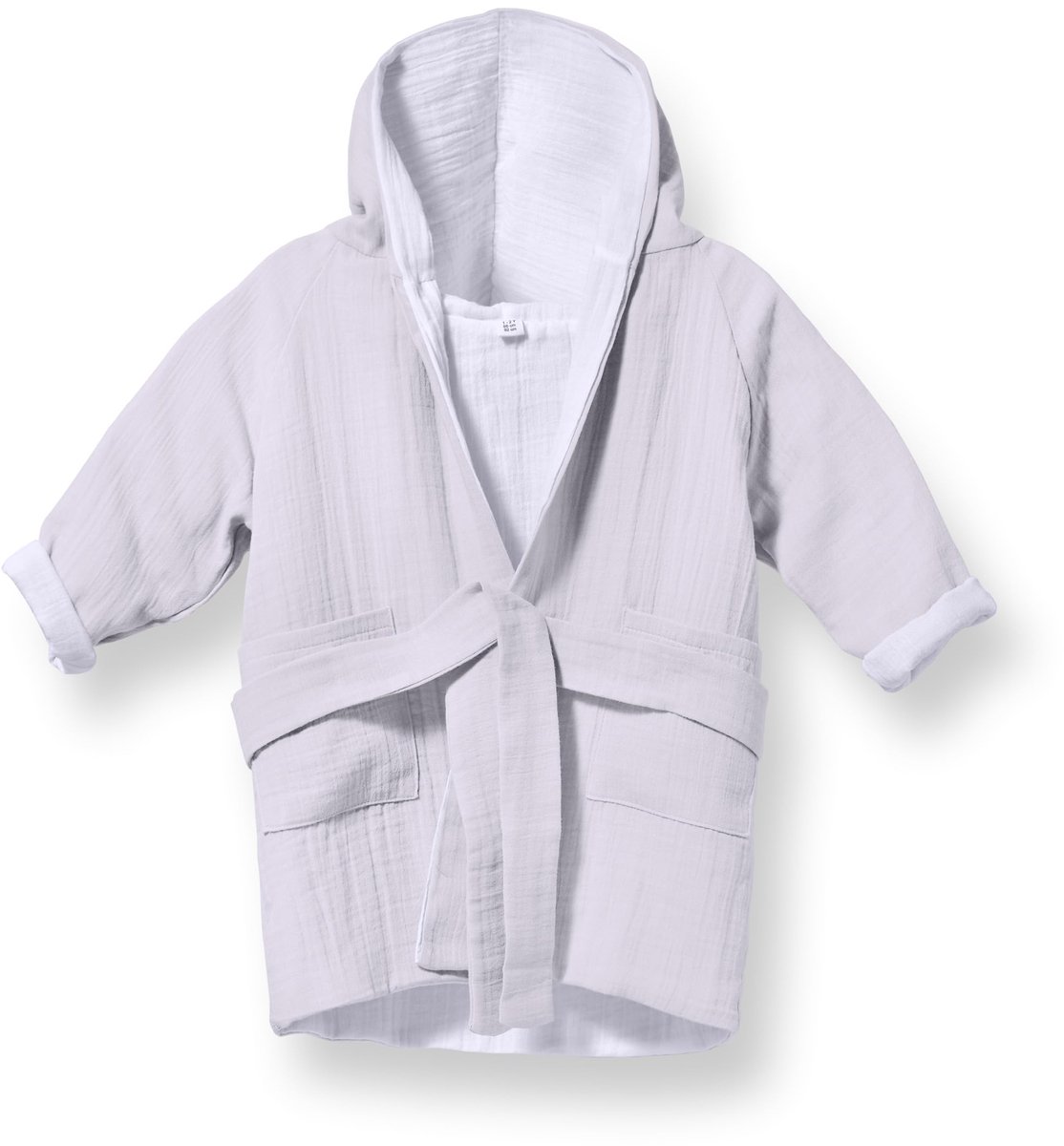 SnelShoppen - Badjas voor Kinderen met Capuchon, Zacht Mousseline-Katoen, Oeko-Tex Standard 100, Kinderbadjas voor Meisjes en Jongens, Maten 1-6 Jaar,