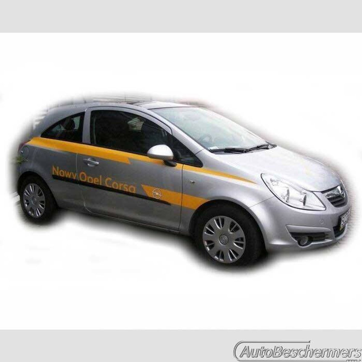 Stootlijsten set zwart voor Opel Corsa D 3-deurs 06.2006-11.2014. De stootstrips zijn zelfklevend. Set a 4 stuks (#0018)