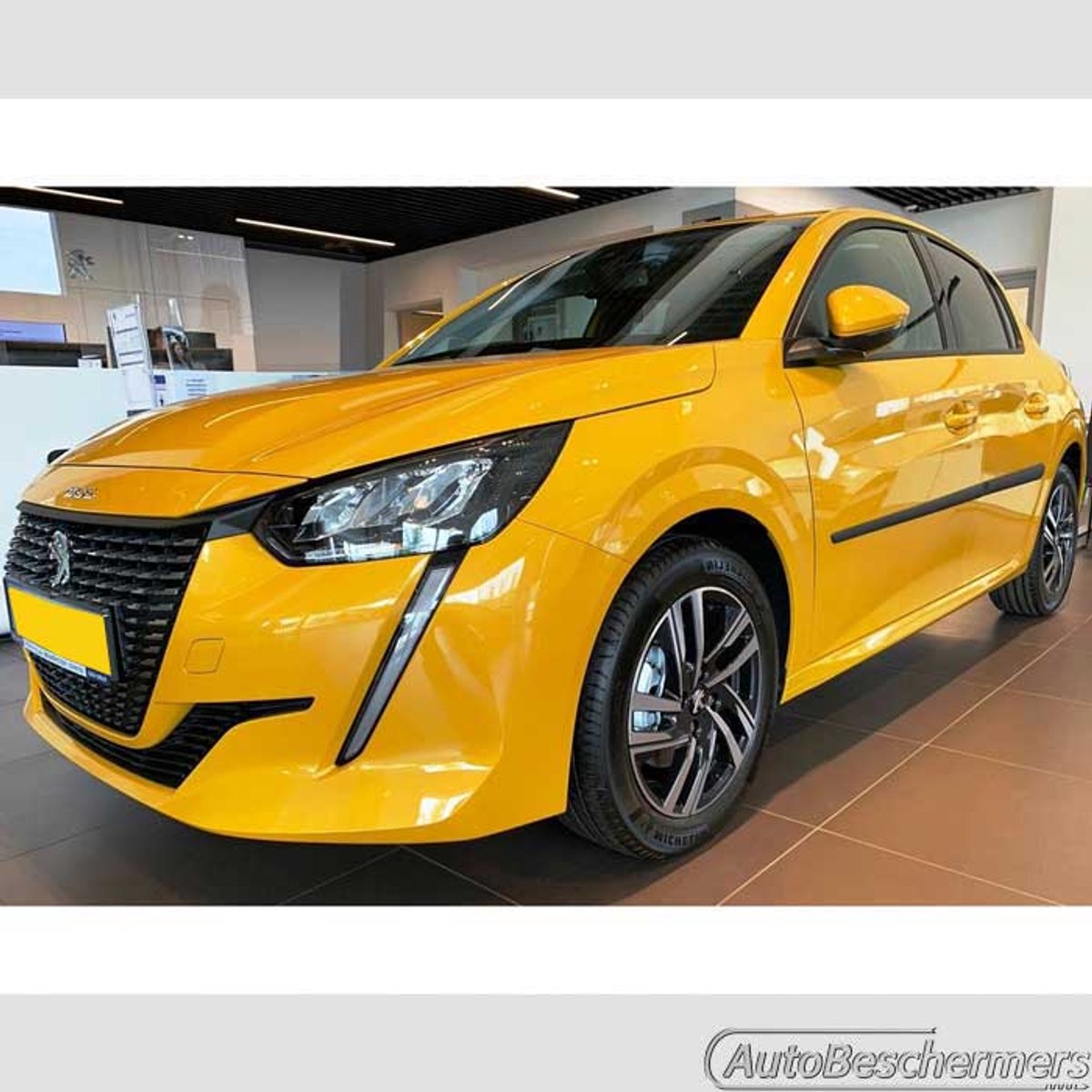 Stootlijsten set zwart voor Peugeot 208 5-deurs 06.2019-. De stootstrips zijn zelfklevend. Set a 4 stuks (#0014)