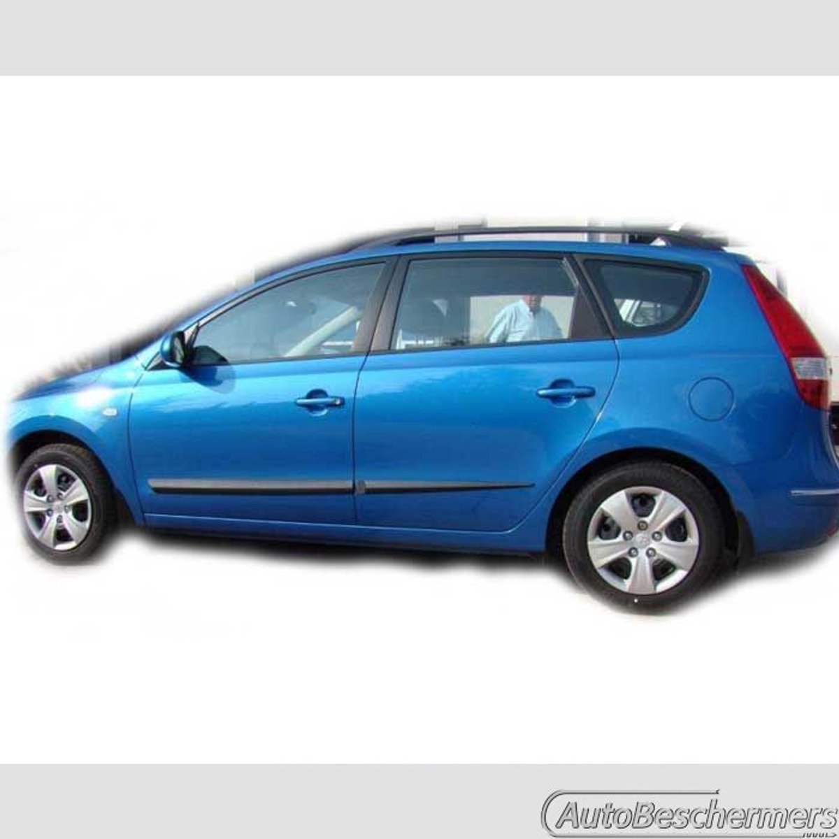 Stootlijsten set zwart voor Hyundai i30 Stationwagon 2007-06.2012. De stootstrips zijn zelfklevend. Set a 4 stuks (#0024)