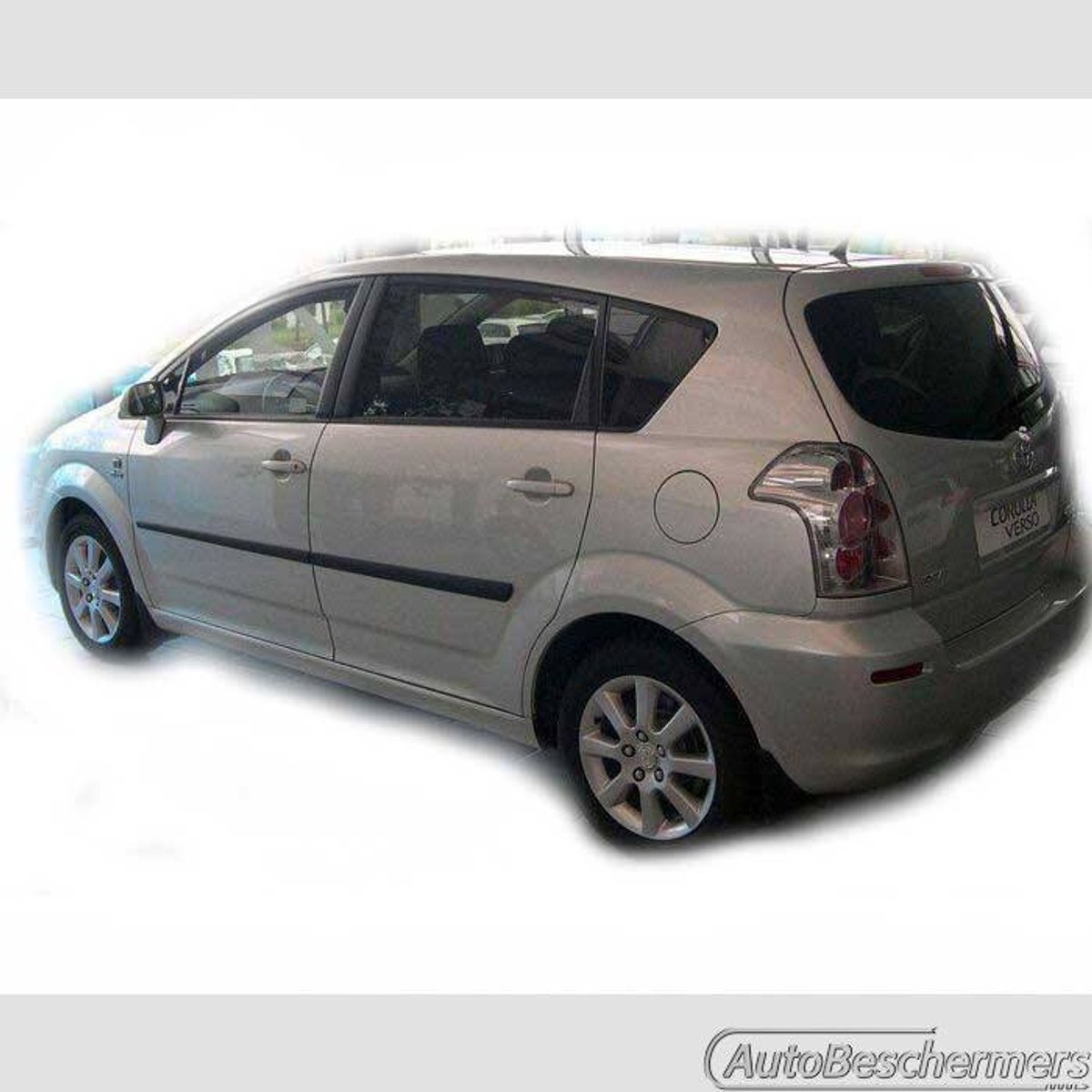 Stootlijsten set zwart voor Toyota Corolla Verso 03.2004-03.2009. De stootstrips zijn zelfklevend. Set a 4 stuks (#0016)