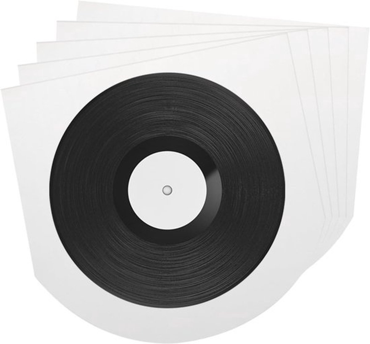 Vinyl Buitenhoezen 50 stuks 18 x 17 cm voor 7 inch single-LP-collecties - Helder - Vinylplaten - Beschermhoezen