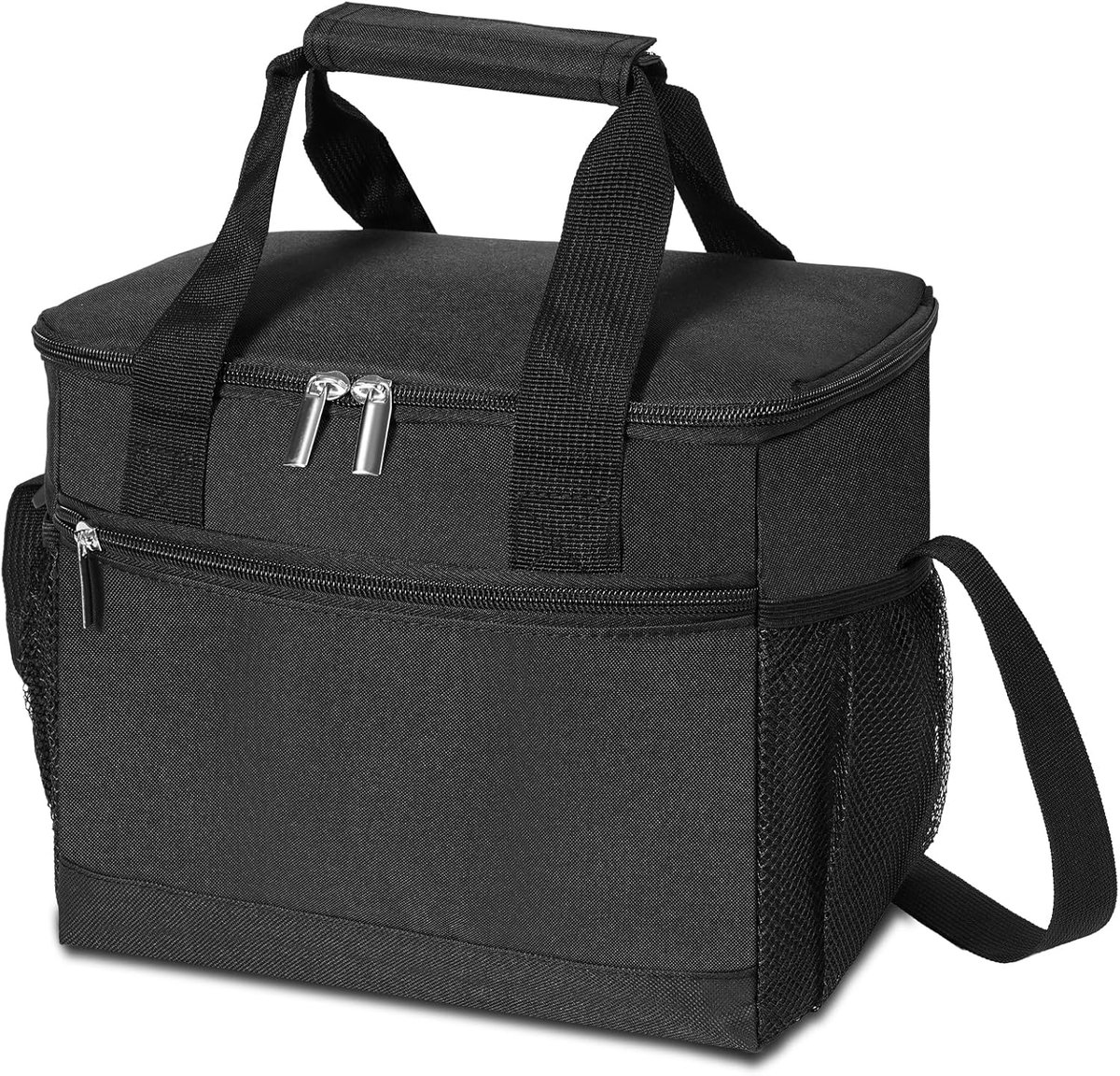SnelShoppen - 8L Geïsoleerde Lunchtas, Waterdichte Koeltas met Schouderriem, Grote Lekvrije Thermo Lunchtas voor Werk, School, Picknick, Camping, Stra