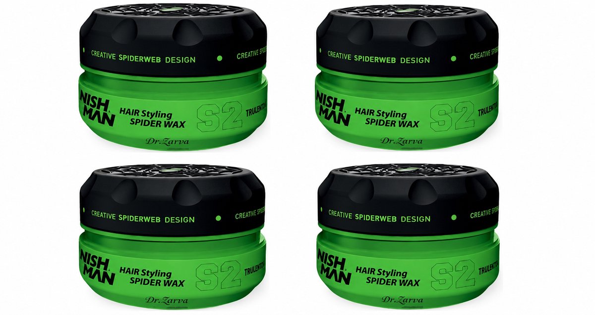 NISHMAN S2 HAIR STYLING WAX SPIDER 4 STUKS