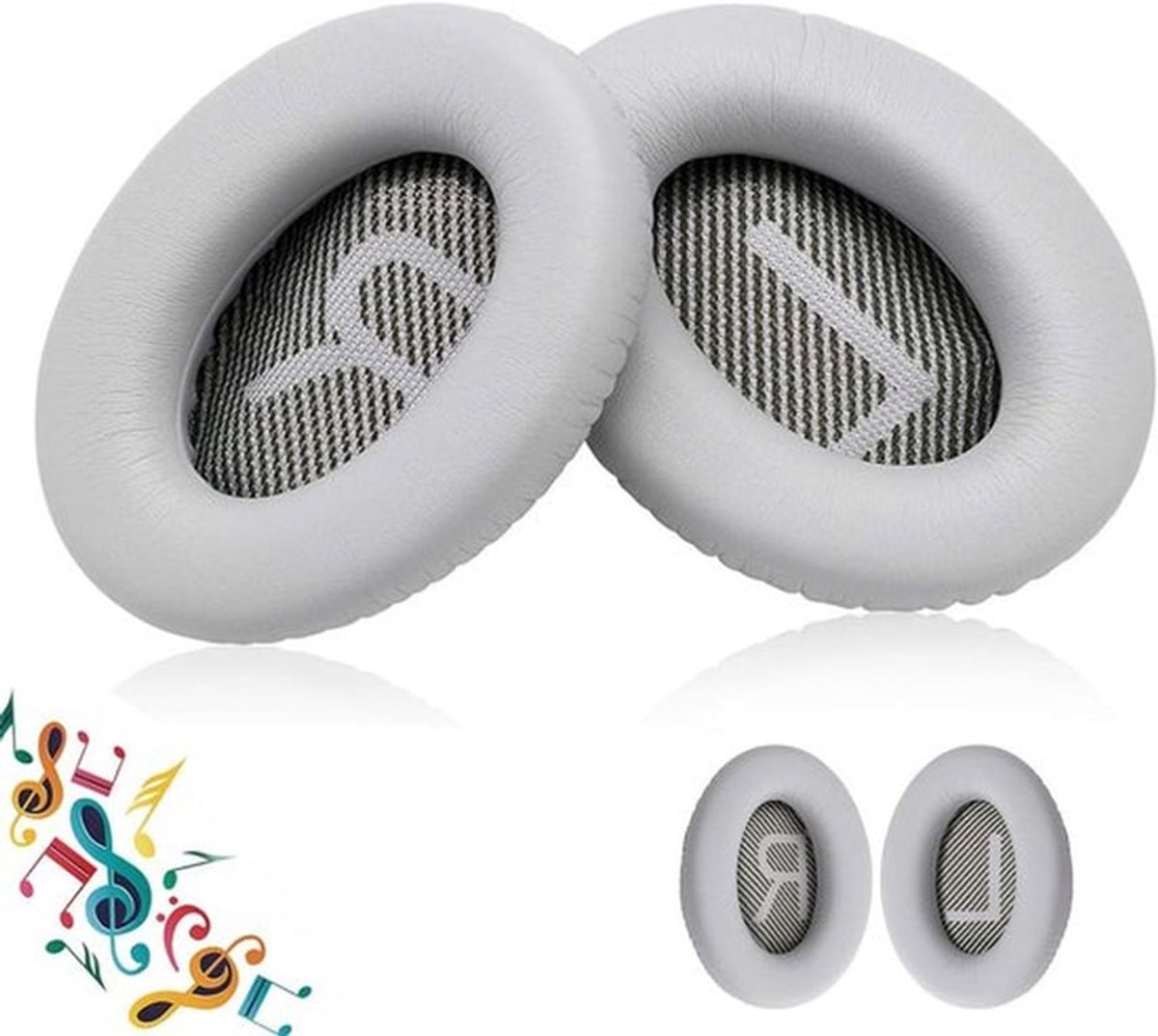 Zachte vervangende oorkussens voor over-ear koptelefoon - Comfortabele oorkussens voor ooromsluitende hoofdtelefoon - Vervangende oorpads voor diverse modellen.
