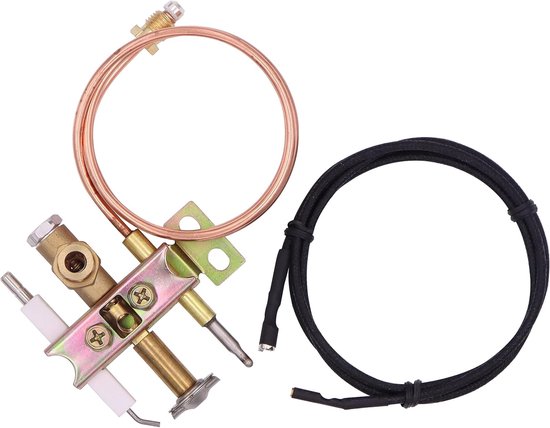 SnelShoppen - Universele Gasbrander Nachtlamp met Piezo Draad 900mm en Thermokoppel Kabel M9 x 1 voor Camping, Tuin, Keuken en Feesten van Snelshoppen — afbeelding 2