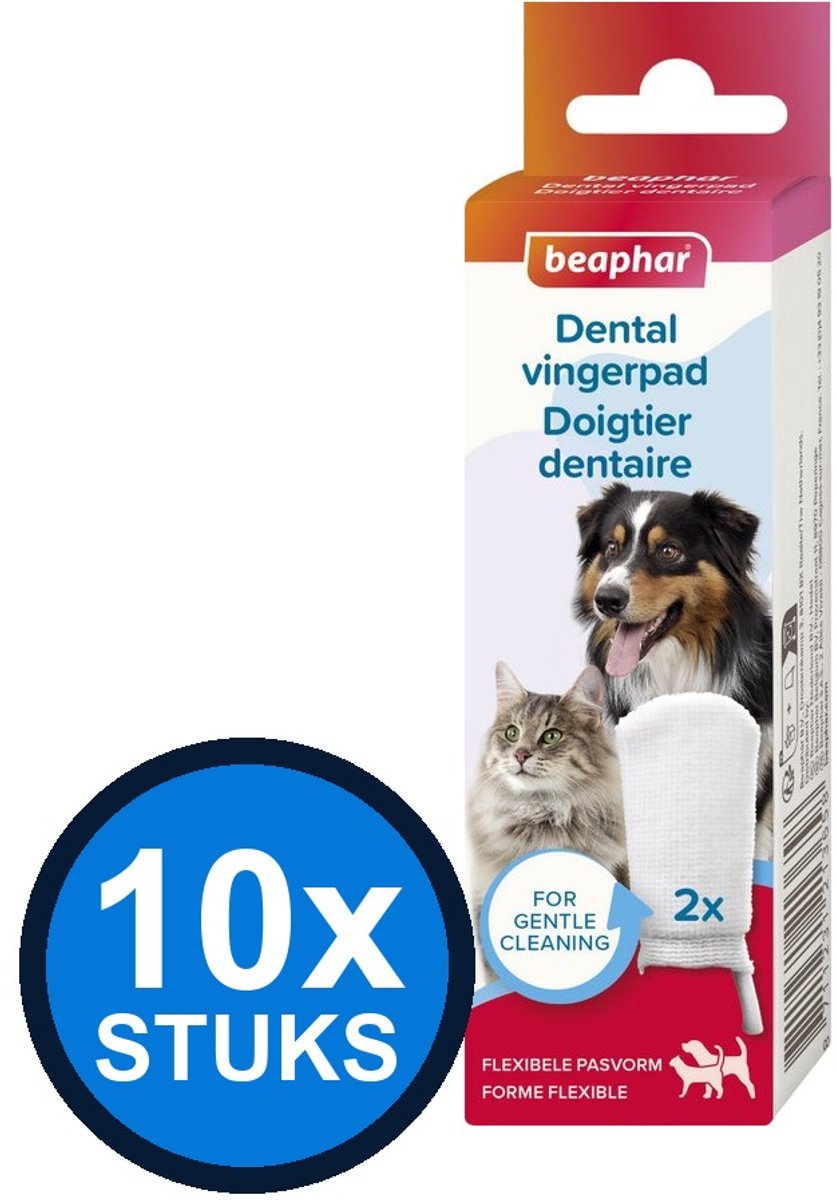 10x Beaphar - Dental vingerpads 2st