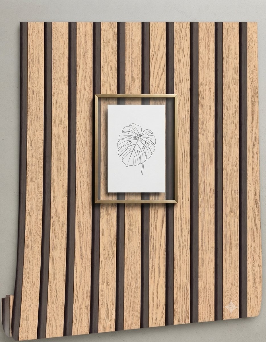 Livatto Zelfklevend Behang Houtlook 44x300cm - Vintage Houtbehang Waterdicht - Decoratieve Muursticker voor Meubels, Deur en Muur