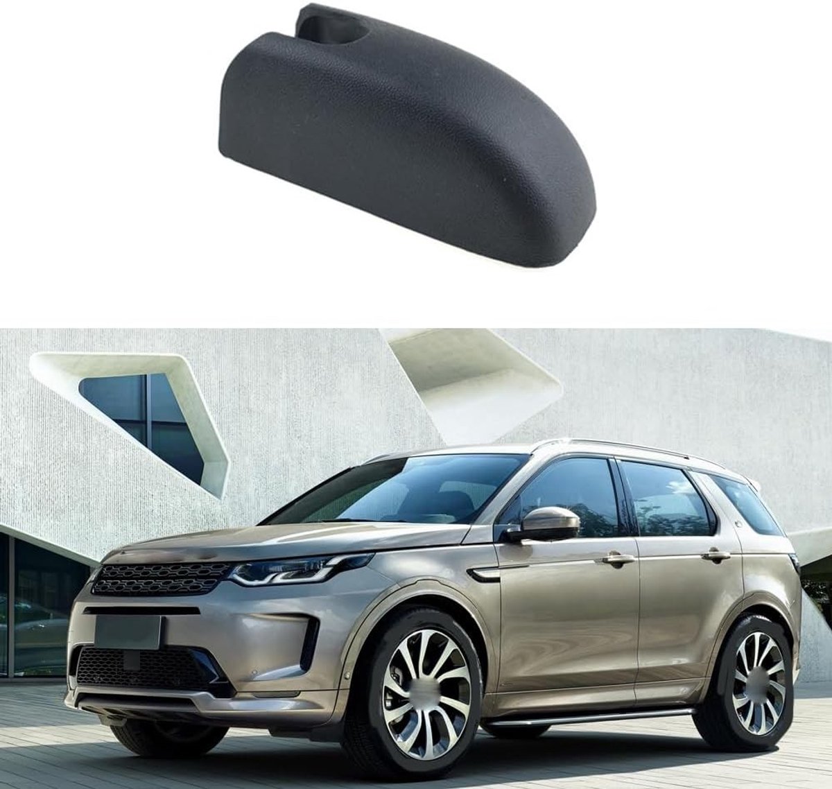 Vervangende Achterruitenwisser Arm Deksel voor Land Rover Discovery Sport 2020-2022 - Beschermkap van PBT Materiaal, Zwart, 1 Stuk, Duurzaam en Weerbestendig