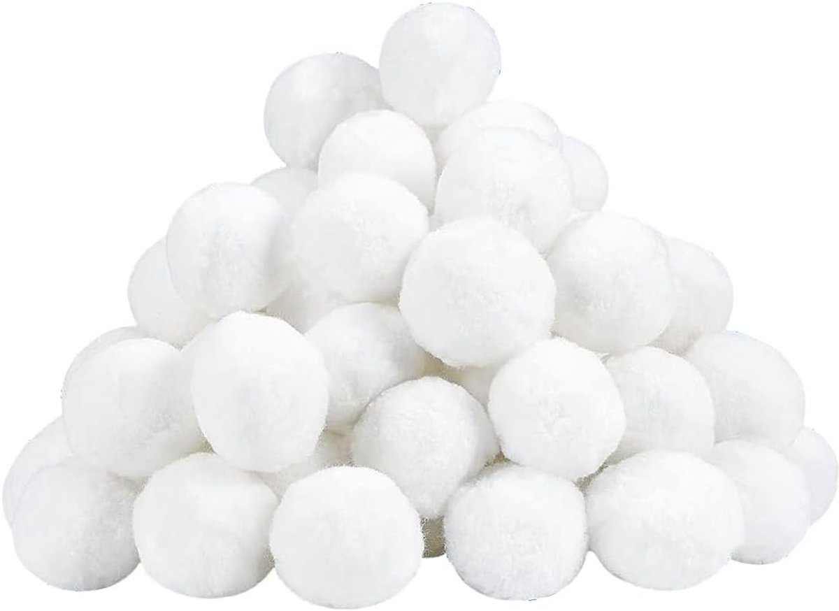 Filterballen voor zandfiltersystemen - Vervang 25 kg zand voor zwembad met 800 g ballen, ideaal voor helder water en eenvoudige installatie