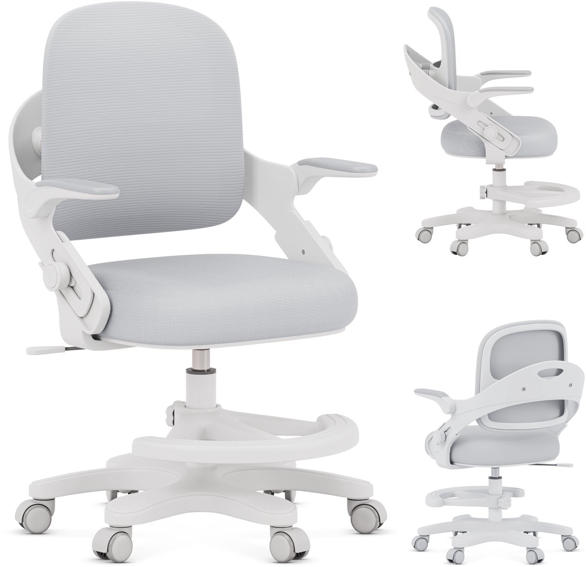 Mark Adler Junior 4.3 Ergonomische Bureaustoel Kind - Kinderstoel - Grijs