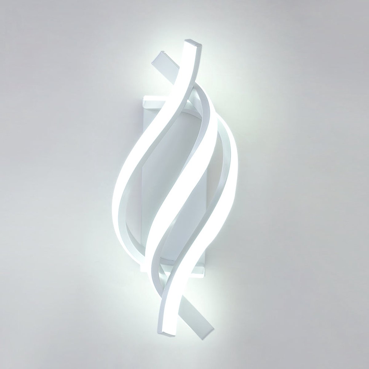 Riserva LED Wandlamp - 22W - 2500 lm - 6500K Koud Wit - Witte Moderne Wandlamp - voor Hal, Trap, Gang en Balkon