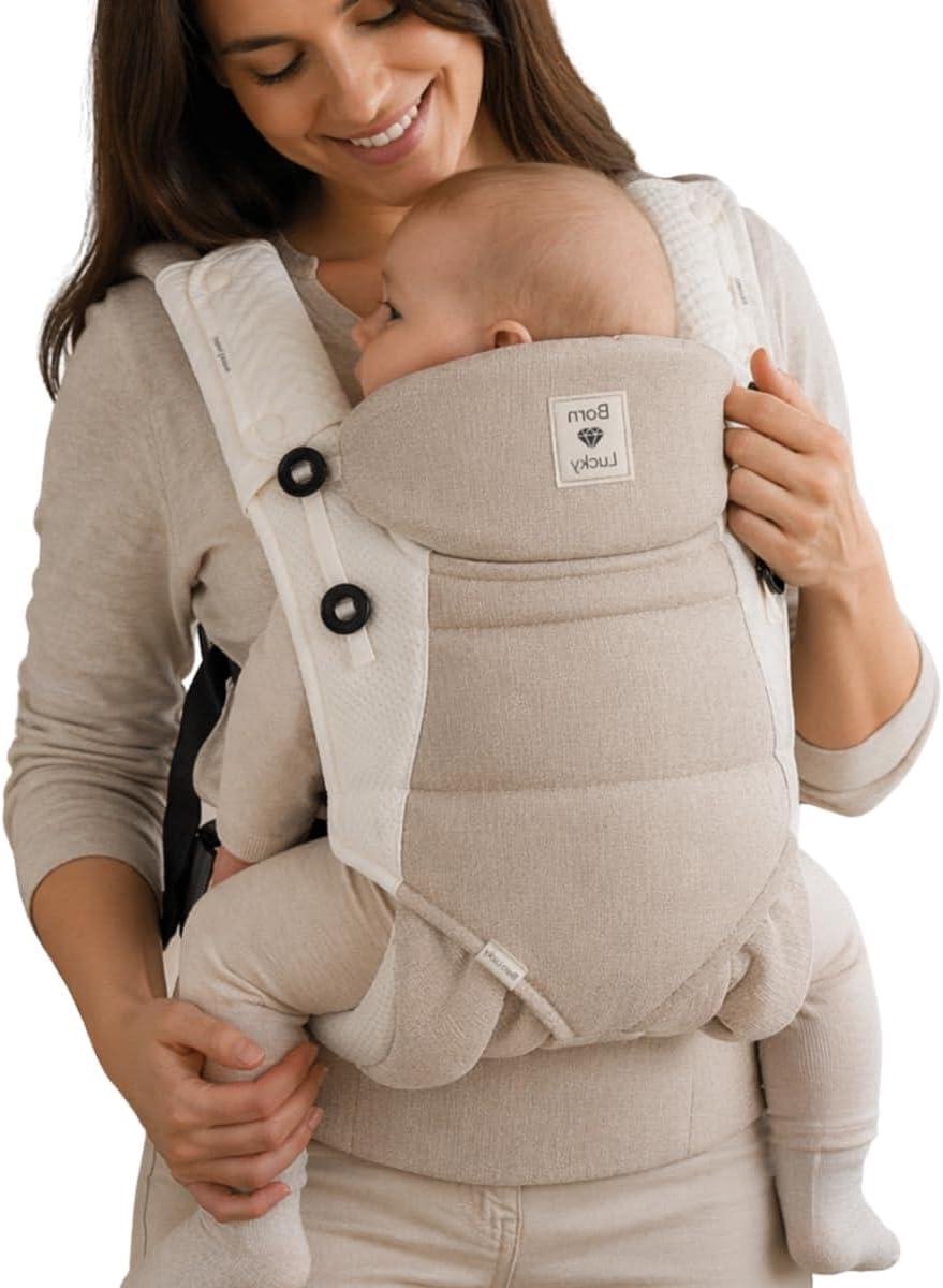 Draagzak Baby - Draagtas Kinderen - Comfortabel Dragen - Ergonomisch Ontwerp - 3.5 tot 20 kg - Taupe
