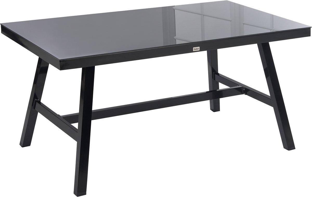 CANETTO - Tuintafel - Zwart - Aluminium