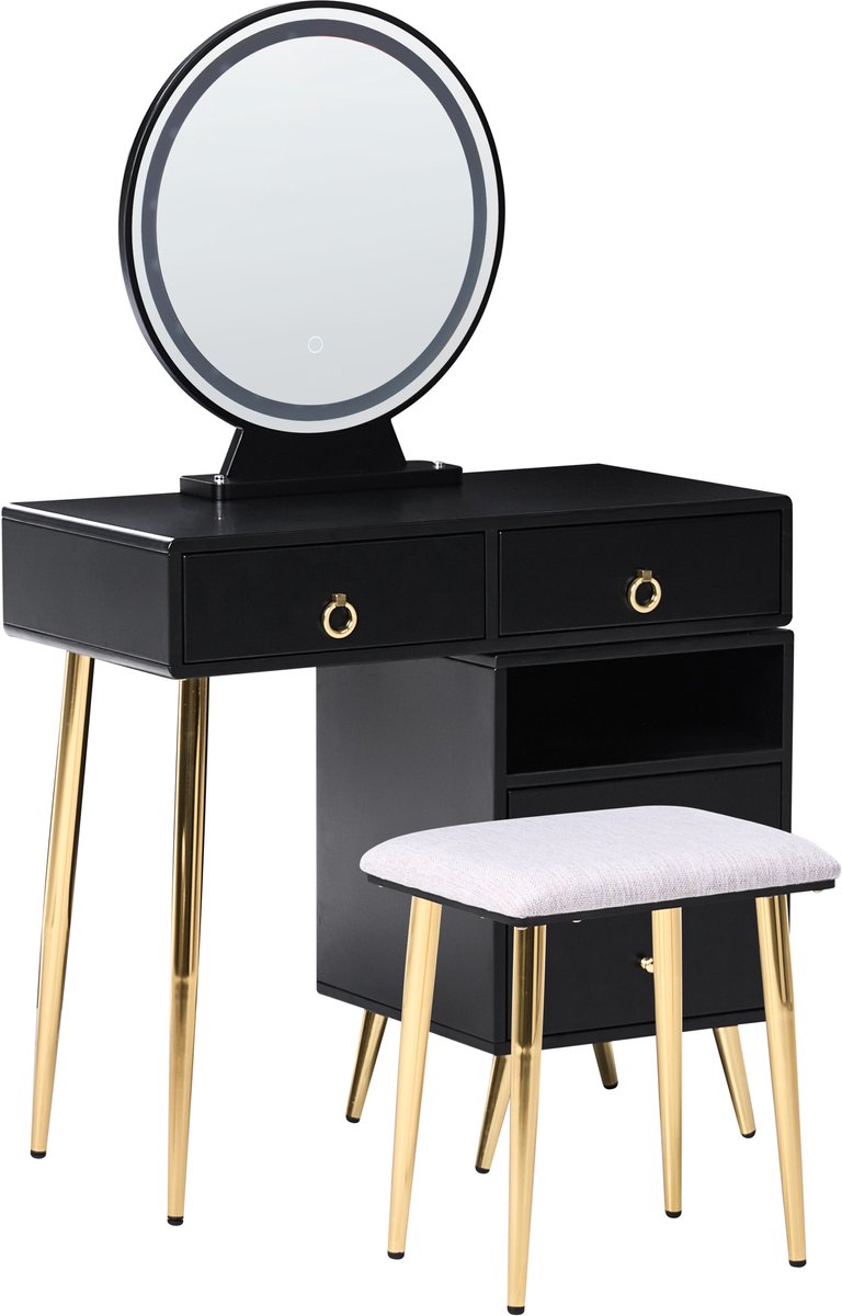 YVES - Kaptafel - Zwart - MDF