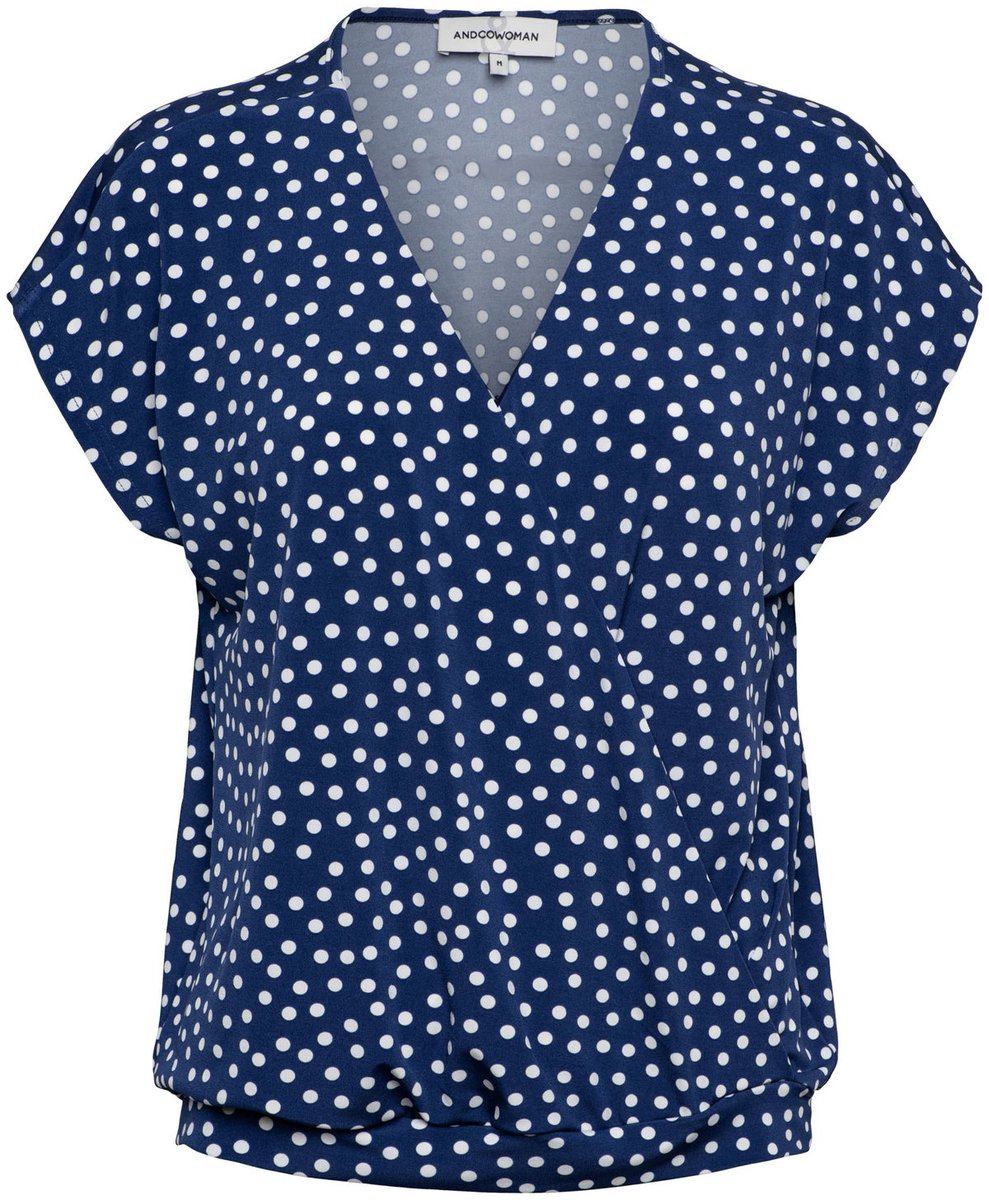 &Co Woman LIMA DOT - Top - M - Blauw