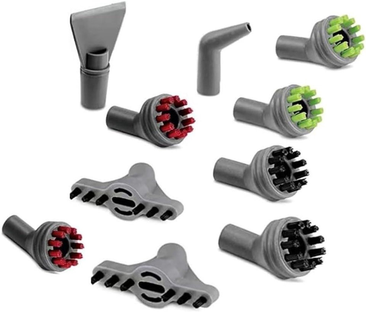 Stoomreiniger Accessoires - Reinigingsset - Grondig Reinigen - Kleurgecodeerde Borstels - 6 Delig - Multicolor