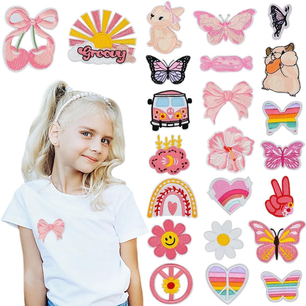 SnelShoppen - Pink Ironing Sticker - 1 Kleurige Strijkarmband - Perfect voor Feesten, Kids en Creatieve Activiteiten - Uniek Cadeau voor Vrouwen