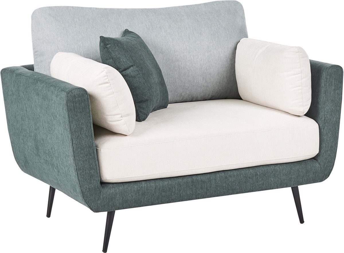 BOLGA - Fauteuil - Groen/Wit - Polyester