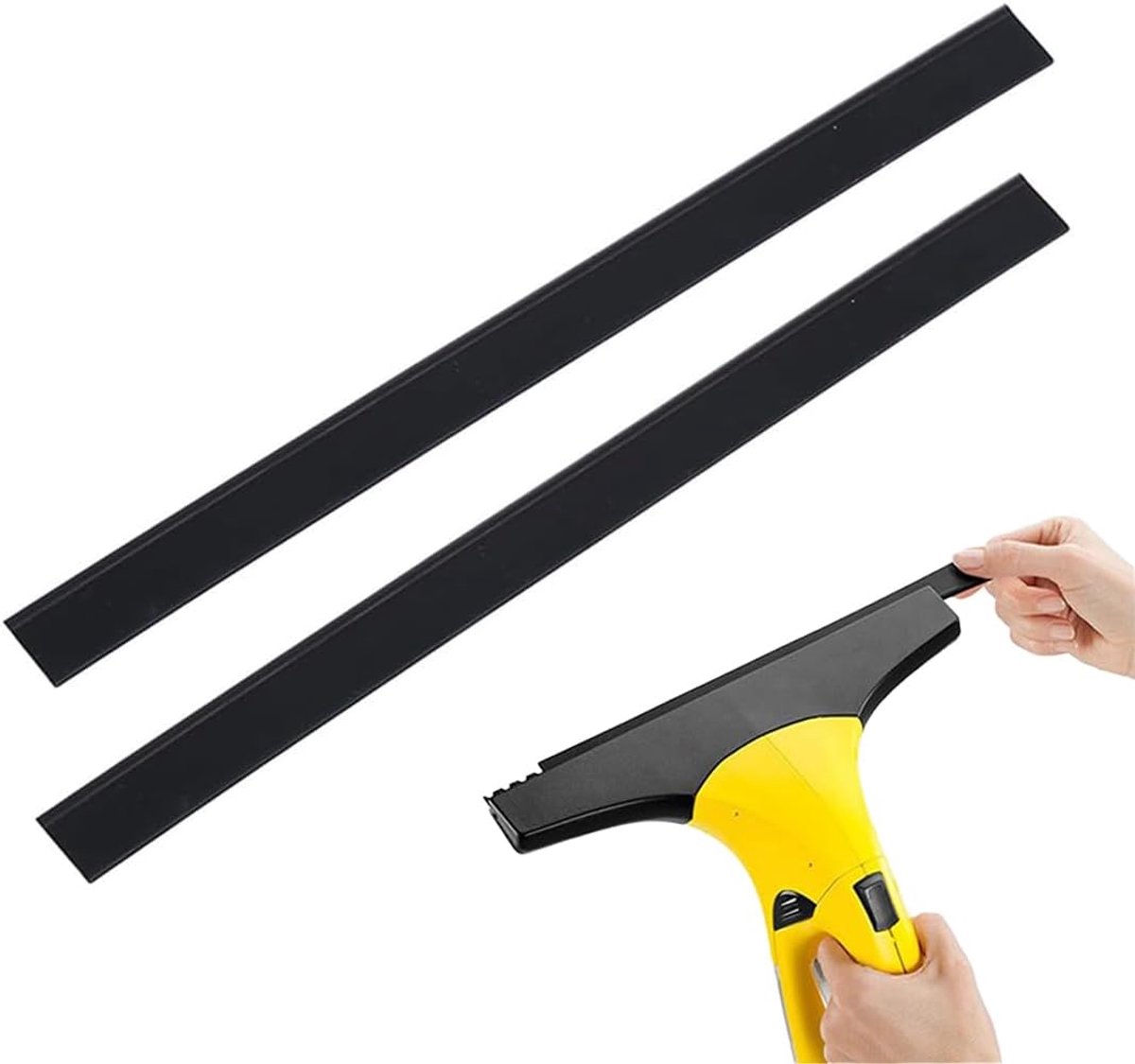 SnelShoppen - 1 paar vensterreiniger accessoires voor draadloze modellen WV1 WV2 WV5 - Hoogwaardige zachte rubber lippen - Duurzaam en flexibel - Perf