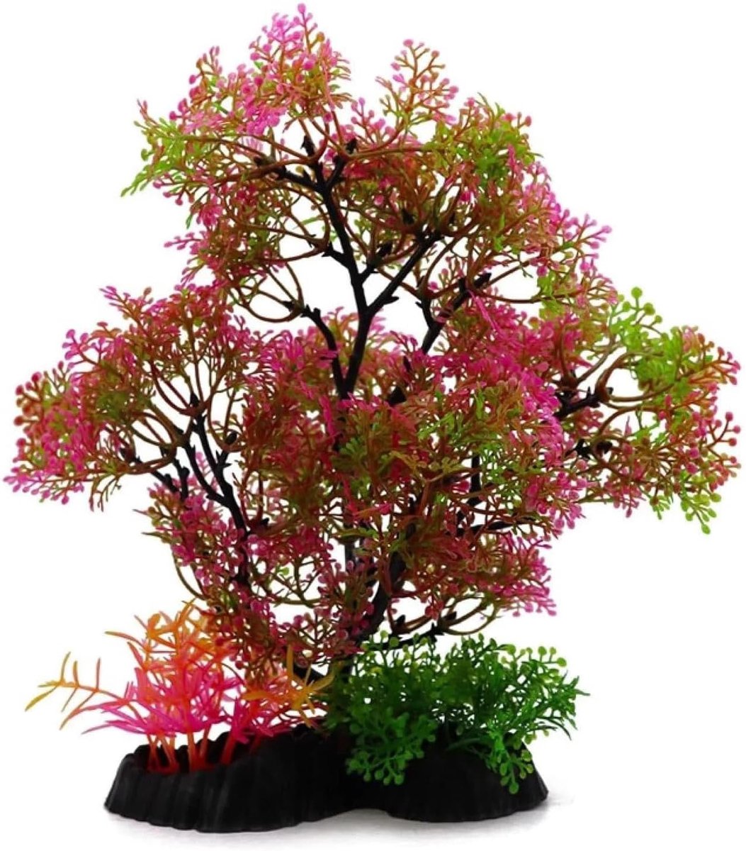 SnelShoppen - Kunstmatige Aquariumplanten Set 25 cm - Realistische Waterplanten, Milieuvriendelijk, Voor Aquariumdecoratie, Zeewier en Onderwaterwerel