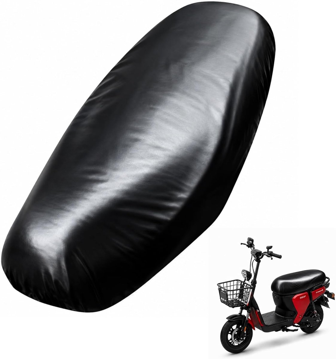 SnelShoppen - Universele Zadelhoes voor Motorfiets, Elastische Stoelhoes voor Scooter en Bromfiets, Waterdichte Bescherming met UV-Bescherming en Anti