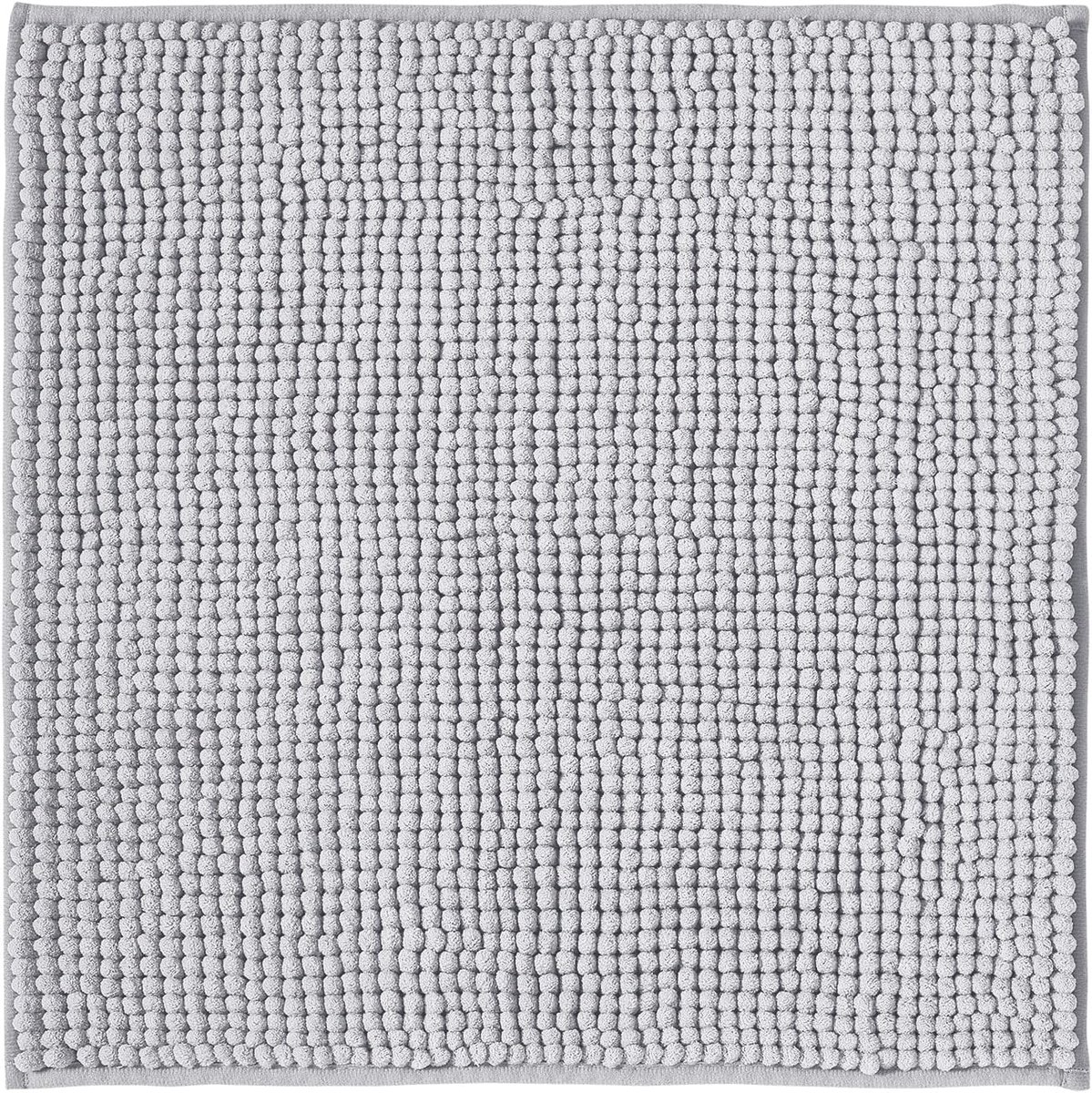 SnelShoppen - Decomira Badmat Anti-Slip Soft Chenille | Super Absorberend en Wasbaar | Badkamer, Douche, WC Mat | Grijs - 45x45 cm