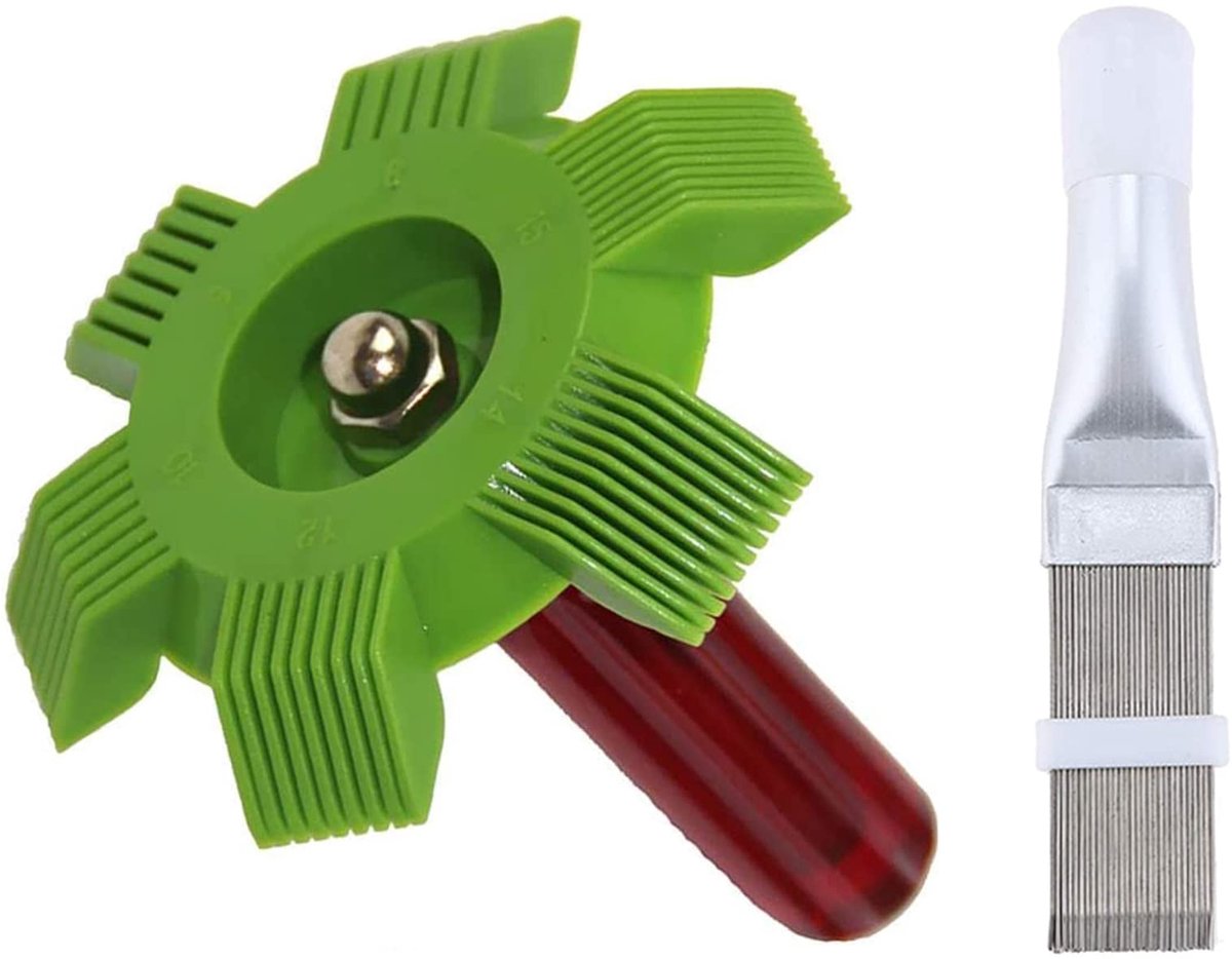 Dailygoods- Lamellenkam voor Airconditioning - Condensator Reiniging - Radiatorborstel - Kunststof Vinkam - Ergonomisch Ontwerp - Verbeterde Efficiëntie - Airco Reinigingsborstel