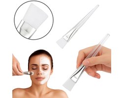 Set Van 2 Maskerkwasten I Kwast Transparant I Paraffine Kwast I Make Up Kwast I Gezichtsmasker Kwast